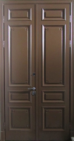 Дверь входная металлическая двухстворчатая